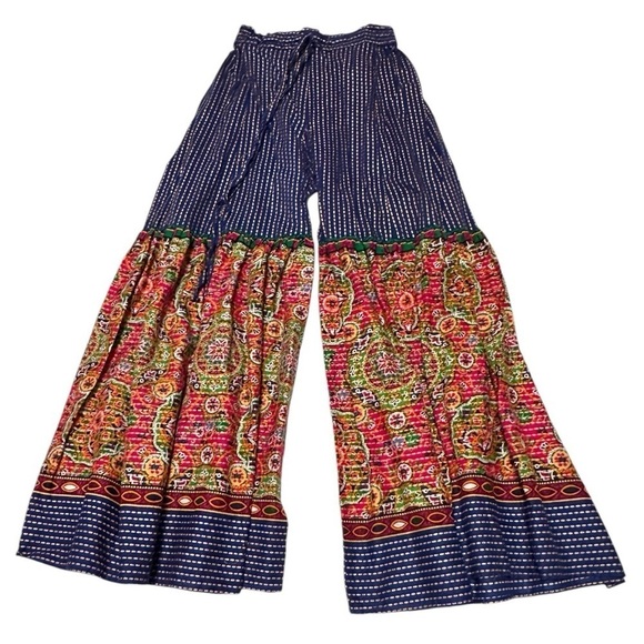 Kayseria Ladli Girls’ Bohemian Flared Palazzo Pants - Size 10-11 - Picture 4 of 5
